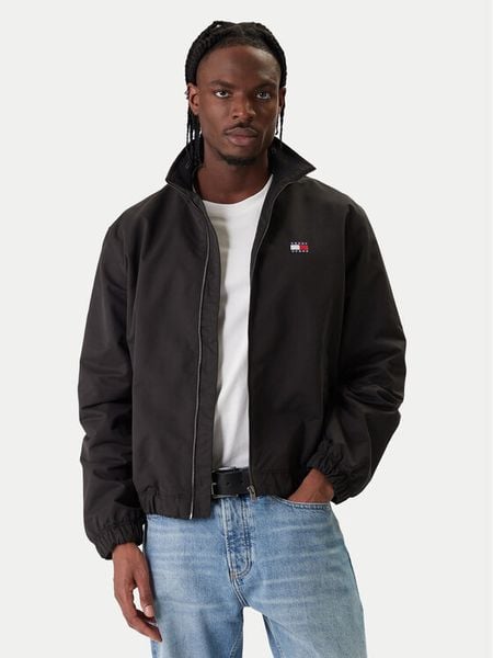 Tommy Jeans Kurtka przejściowa Essential DM0DM22720 Czarny Regular Fit. Czarne kurtki męskie Tommy Jeans, m, bez wzorów, z jeansu, bez kaptura. Za 529.99 zł.