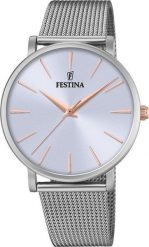 Zegarek Festina Zegarek damski Festina F20475-3 srebrny. Szare zegarki damskie Festina, srebrne. Za 381.00 zł.