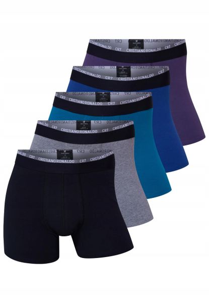 BIELIZNA MĘSKA BOKSERKI CR7 Basic Trunk, 5-pack. XL. Bokserki męskie CR7 Cristiano Ronaldo, bez wzorów, z bawełny. Za 122.53 zł.