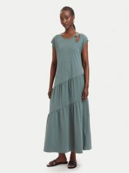 Liu Jo Sport Sukienka codzienna TA6237 J3855 Zielony ciemny Relaxed Fit. Zielone sukienki damskie Liu Jo Sport, na co dzień, m, bez wzorów, z bawełny, sportowe, bez kołnierzyka, bez ramiączek, proste. Za 599.99 zł.