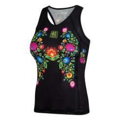 Koszulka sportowa damska bez rękawów Tank top EXTREME HOBBY FOLK. Czarne koszulki sportowe damskie EXTREME HOBBY, xl, bez wzorów, z elastanu, bez ramiączek, na fitness i siłownię. Za 139.00 zł.