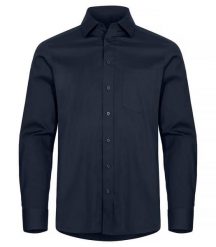 Clique Stretch Shirt L/S - koszula z długim rękawem stretch. Niebieskie koszule męskie CLIQUE, l, bez wzorów, z bawełny, bez kołnierzyka, bez ramiączek. Za 188.33 zł.