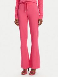 Juicy Couture Spodnie dresowe Apollo JCWBJ125311 Różowy Flared Leg. Czerwone spodnie dresowe damskie Juicy Couture, bez wzorów, z bawełny. Za 239.99 zł.