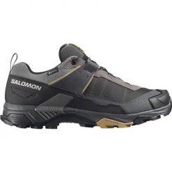 Buty trekkingowe męskie Salomon X Ultra 5 Wide GTX. Czarne trekkingi męskie Salomon, z gore-texu, bez zapięcia. Za 993.00 zł.