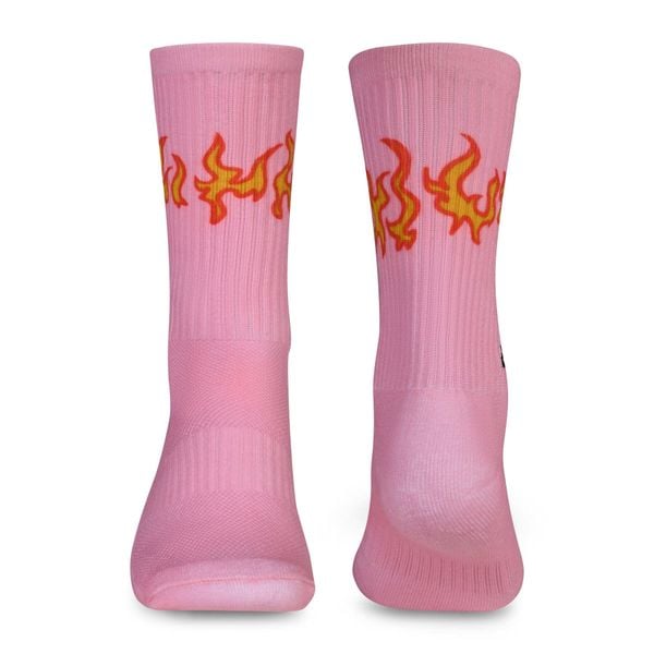 Unisexowe skarpety do cross treningu Performance Pink Fire Elitex Training. Czerwone skarpetki damskie ELITEX TRAINING, bez wzorów, z elastanu. Za 59.00 zł.