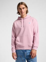MESKA BLUZA LEE WW HOODIE SOFT MAUVE 112364139. Fioletowe bluzy męskie Lee, m, bez wzorów, bez ramiączek, bez kaptura. Za 159.99 zł.