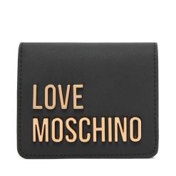 Portfel LOVE MOSCHINO. Czarne portfele damskie Love Moschino. Za 399.99 zł.