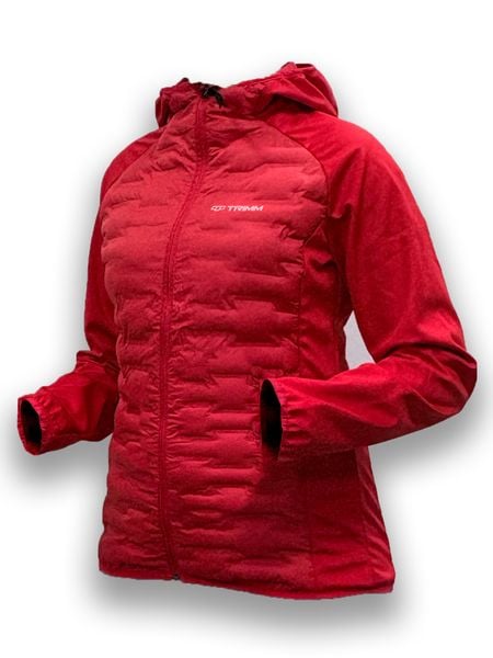 Kurtka Trimm ERVI LADY. Niebieskie kurtki sportowe damskie TRIMM, l, bez wzorów, z materiału, bez ramiączek, z kapturem, narciarskie. Za 256.00 zł.