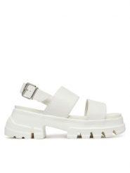 Tommy Jeans Sandały Tjw Chunky City Sandal EN0EN02750 Écru. Sandały damskie Tommy Jeans, bez wzorów, z jeansu, bez obcasa, na płaskiej podeszwie, bez zapięcia. Za 239.99 zł.