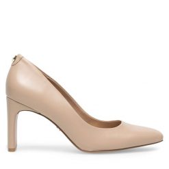 Czółenka Nine West. Brązowe czółenka damskie Nine West, bez wzorów, bez obcasa, bez zapięcia. Za 131.99 zł.