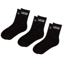 Skarpety długie Vans. Czarne skarpetki damskie Vans, bez wzorów. Za 49.99 zł.