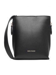 GINO ROSSI Torebka EO-LX0293 Czarny. Czarne listonoszki damskie Gino Rossi, bez wzorów, z materiału, bez dodatków. Za 199.99 zł.