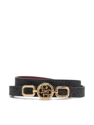 Guess Pasek Damski BW9336 P6120 Czarny. Czarne paski damskie Guess, z aplikacjami, ze skóry. Za 199.99 zł.