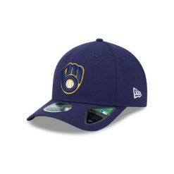 Czapka baseballowa 9forty MLB Brewers PLYR REP MC OTC. Białe czapki damskie New Era, bez wzorów, z materiału, eleganckie. Za 174.00 zł.