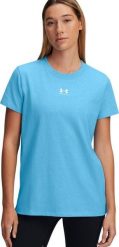 Koszulka damska Under Armour Rival Core SS jasnoniebieska 1383648 453 M. Niebieskie bluzki damskie Under Armour, m, bez wzorów, bez kołnierzyka, bez ramiączek. Za 136.15 zł.