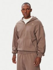 Adidas Bluza Kit Small Logo Full-Zip Hoodie KW2322 Beżowy Regular Fit. Brązowe bluzy męskie Adidas, m, bez wzorów, z bawełny, bez ramiączek, bez kaptura. Za 299.99 zł.