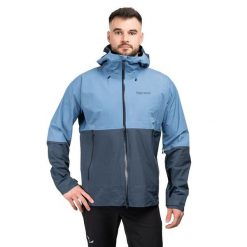 Kurtka trekkingowa męska Seeker GTX. Niebieskie kurtki męskie Marmot, m, bez wzorów, z hardshellu, bez kaptura, trekkingowe. W wyprzedaży za 1,617.10 zł.