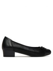Go Soft Czółenka RST-GISEL-01 Czarny. Czarne czółenka damskie GO SOFT, bez wzorów, ze skóry, bez obcasa, bez zapięcia. Za 199.99 zł.