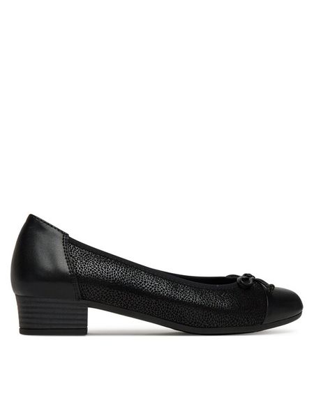 Go Soft Czółenka RST-GISEL-01 Czarny. Czarne czółenka damskie GO SOFT, bez wzorów, ze skóry, bez obcasa, bez zapięcia. Za 199.99 zł.