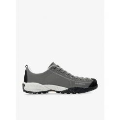 Buty outdoor męskie Scarpa Mojito Planet-Fabric. Szare buty zimowe męskie Scarpa, bez wzorów, bez obcasa, bez zapięcia. Za 518.99 zł.