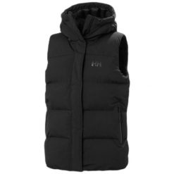 Damska kurtka puchowa Helly Hansen Adore. Czarne kurtki sportowe damskie Helly Hansen, m, bez wzorów, z polaru, bez ramiączek, bez kaptura, trekkingowe, primaloft. Za 786.50 zł.