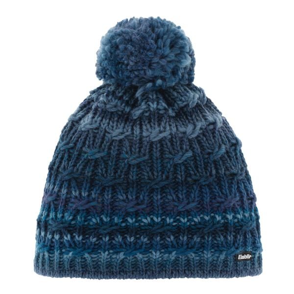 Czapka Eisbar Anka Pompon MÜ. Niebieskie czapki damskie Eisbar, na zimę, bez wzorów, z materiału. Za 269.90 zł.