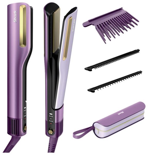 Prostownica Shark 2w1 purple (HT401EUPU). Fioletowe prostownice Shark. Za 886.09 zł.