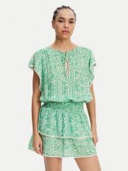 Melissa Odabash Sukienka letnia Keri Zielony Regular Fit. Zielone sukienki damskie Melissa Odabash, na lato, s, bez wzorów, z wiskozy, bez kołnierzyka, bez ramiączek. Za 929.99 zł.