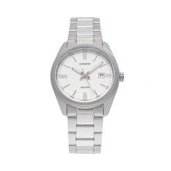 Zegarek Casio. Szare zegarki męskie Casio, bez wzorów, srebrne. Za 279.99 zł.