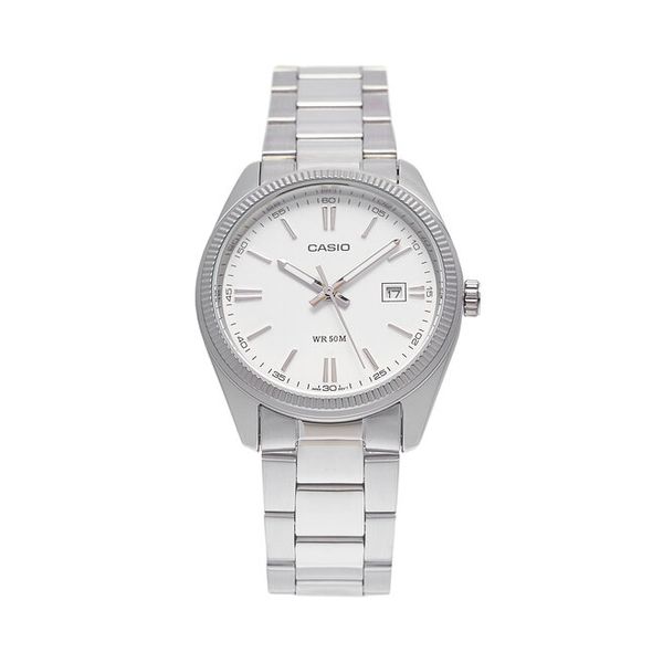 Zegarek Casio. Szare zegarki męskie Casio, bez wzorów, srebrne. Za 269.99 zł.