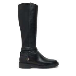 Kozaki MICHAEL Michael Kors. Czarne kozaki damskie MICHAEL Michael Kors, bez wzorów, bez obcasa, na płaskiej podeszwie, bez zapięcia. Za 949.99 zł.
