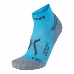 Skarpety do biegania damskie Uyn Run Super Fast Blue. Niebieskie skarpetki damskie UYN, bez wzorów. Za 84.99 zł.