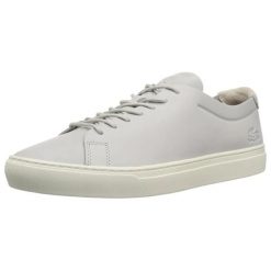 Buty do chodzenia damskie Lacoste L.12.12. Szare obuwie trekkingowe damskie Lacoste, z gumy, bez zapięcia. Za 497.00 zł.