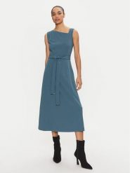 Calvin Klein Sukienka codzienna K20K207895 Zielony Regular Fit. Zielone sukienki damskie Calvin Klein, na co dzień, bez wzorów, z syntetyku, bez kołnierzyka, bez ramiączek, proste. Za 489.99 zł.