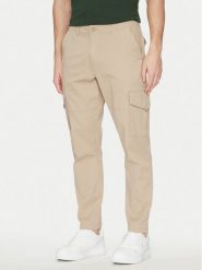 Only & Sons Spodnie materiałowe 22025431 Beżowy Tapered Fit. Brązowe spodnie materiałowe męskie Only & Sons, bez wzorów, z bawełny. Za 179.99 zł.