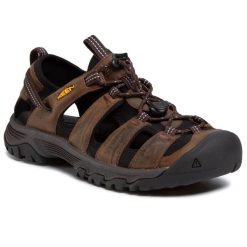 Sandały Keen. Brązowe buty zimowe męskie Keen, bez wzorów, sportowe, bez zapięcia. Za 319.99 zł.