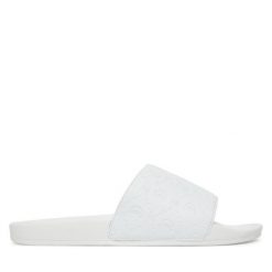Klapki Just Cavalli. Białe klapki męskie Just Cavalli, bez wzorów, bez zapięcia. Za 209.99 zł.
