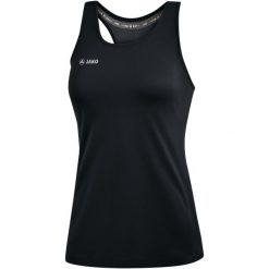 Damski tank top Jako top Run 2.0. Czarne topy damskie Jako, bez wzorów, sportowe, bez kołnierzyka, bez ramiączek. Za 127.00 zł.