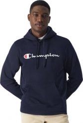 Champion Bluza męska Champion Hooded granatowa 220253 BS501 S. Bluzy męskie Champion, m, bez wzorów, bez ramiączek, bez kaptura. Za 223.98 zł.