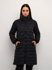 Kaffe Płaszcz przejściowy Lira 10507223 Czarny Regular Fit. Czarne kurtki damskie Kaffe, bez wzorów, z syntetyku, bez kołnierzyka, bez kaptura. Za 299.99 zł.