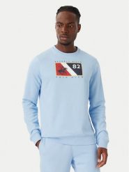 Beverly Hills Polo Club Bluza M6339T Niebieski jasny Regular Fit. Niebieskie bluzy męskie Beverly Hills Polo Club, m, bez wzorów, z syntetyku, bez ramiączek, bez kaptura. Za 183.99 zł.