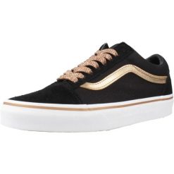 Buty VANS OLD SKOOL MTLC Czarny. Czarne obuwie trekkingowe damskie Vans, ze skóry, bez zapięcia. Za 356.65 zł.