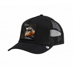 Czapka z daszkiem Goorin Bros. Mamba Trucker - 101-1024-BLK. Czarne czapki damskie Goorin Bros, bez wzorów, sportowe. W wyprzedaży za 149.00 zł.