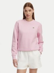 Lacoste Bluza SF5245 Różowy jasny Relaxed Fit. Czerwone bluzy damskie Lacoste, bez wzorów, z bawełny, bez ramiączek, bez kaptura. Za 649.99 zł.