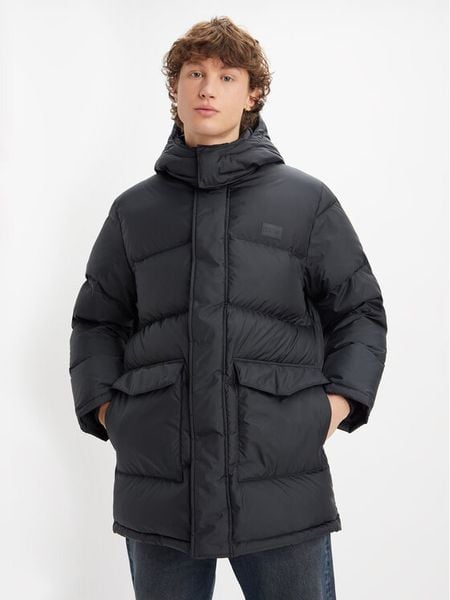 Levi's® Kurtka puchowa Laurel A5627-0000 Czarny Regular Fit. Czarne kurtki męskie m, bez wzorów, z puchu, bez kaptura. Za 749.99 zł.