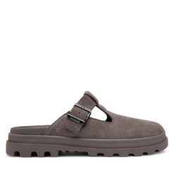 Klapki Palladium. Szare klapki damskie Palladium, bez wzorów, bez zapięcia. Za 399.99 zł.