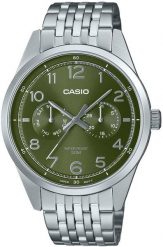 Zegarek Casio ZEGAREK MĘSKI CASIO MTP-E340D-3A (zd264c) + BOX. Zegarki męskie Casio, bez wzorów. Za 367.09 zł.