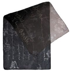 Czarny Wzorzysty Szal Damski Anekke REAL. Czarne szaliki damskie Anekke, bez wzorów, z materiału. Za 119.00 zł.