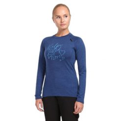 Sweter damski Kilpi Mavora Top. Niebieskie swetry nierozpinane damskie Kilpi, na zimę, m, bez wzorów, z wełny, sportowe, bez kołnierzyka, bez ramiączek. Za 370.41 zł.