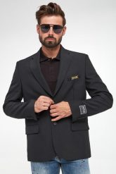 Marynarka męska VERSACE JEANS COUTURE. Garnitury męskie Versace Jeans Couture, m, bez wzorów, z jeansu. W wyprzedaży za 1,594.50 zł.